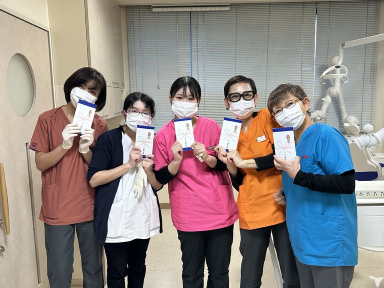 診療最終日にプレゼント