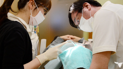 歯科医院でリラックス