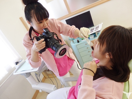 口腔内写真の練習です