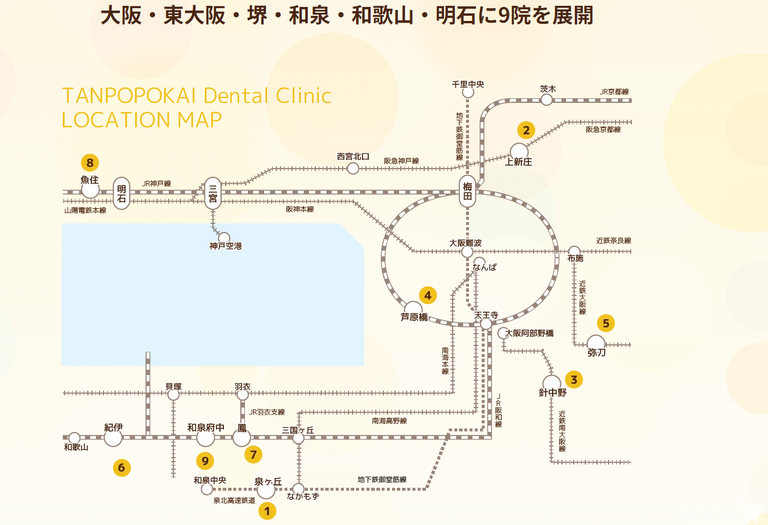 ９医院を運営しています。