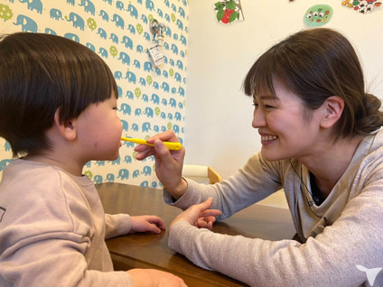 歯磨き指導も保育の中で