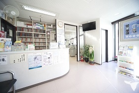 受付周辺風景。