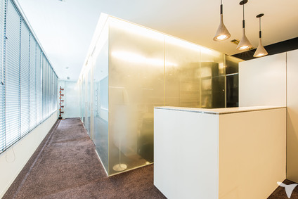 待合室から診療室への通路