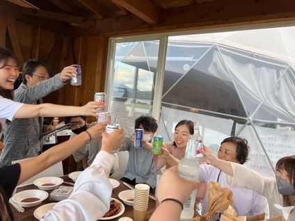 仲の良いスタッフ