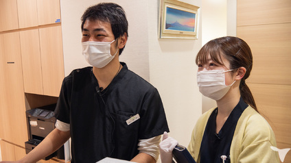 院内での一コマ