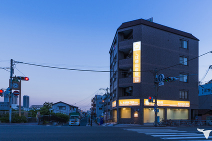 医院の外観です。