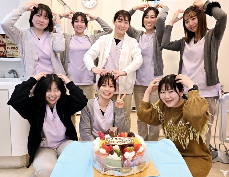 誕生日はケーキでお祝い♪