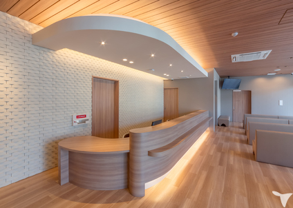 受付も歯科内科が併設