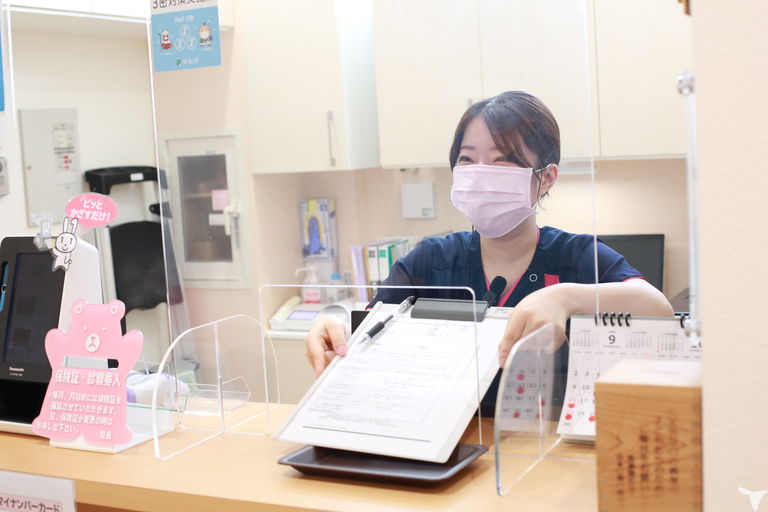 受付の患者さんへの対応