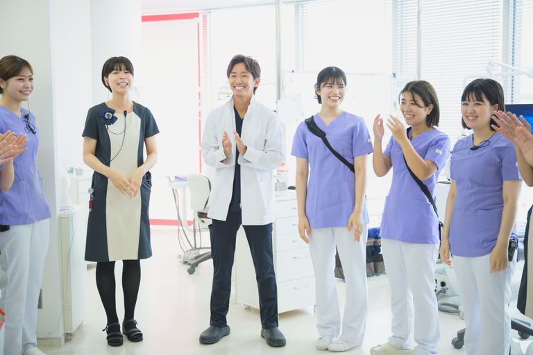 朝礼のひとコマ